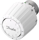 danfoss danfravl2950 thermostat in weiß und silber