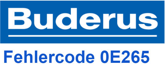 Buderus Betriebscode 0E265