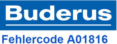 Buderus Fehlercode A01816